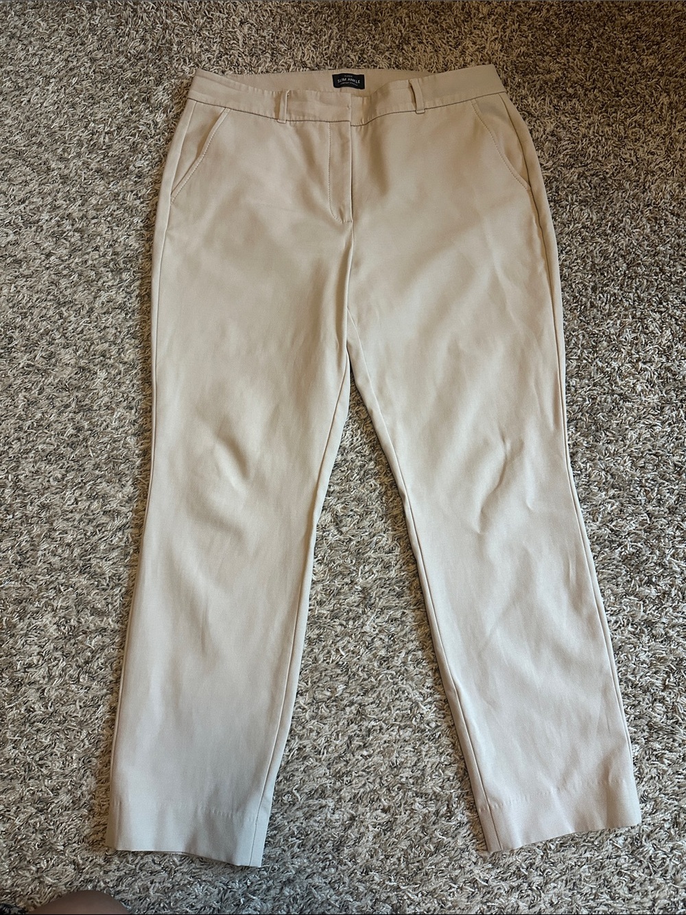 White House Black Market Beige Women's Straight-Leg Dress Pants
